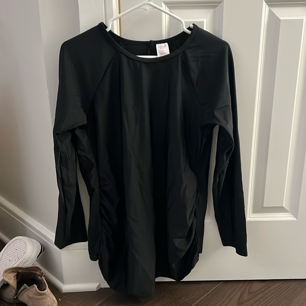 Isabel maternity black swim top